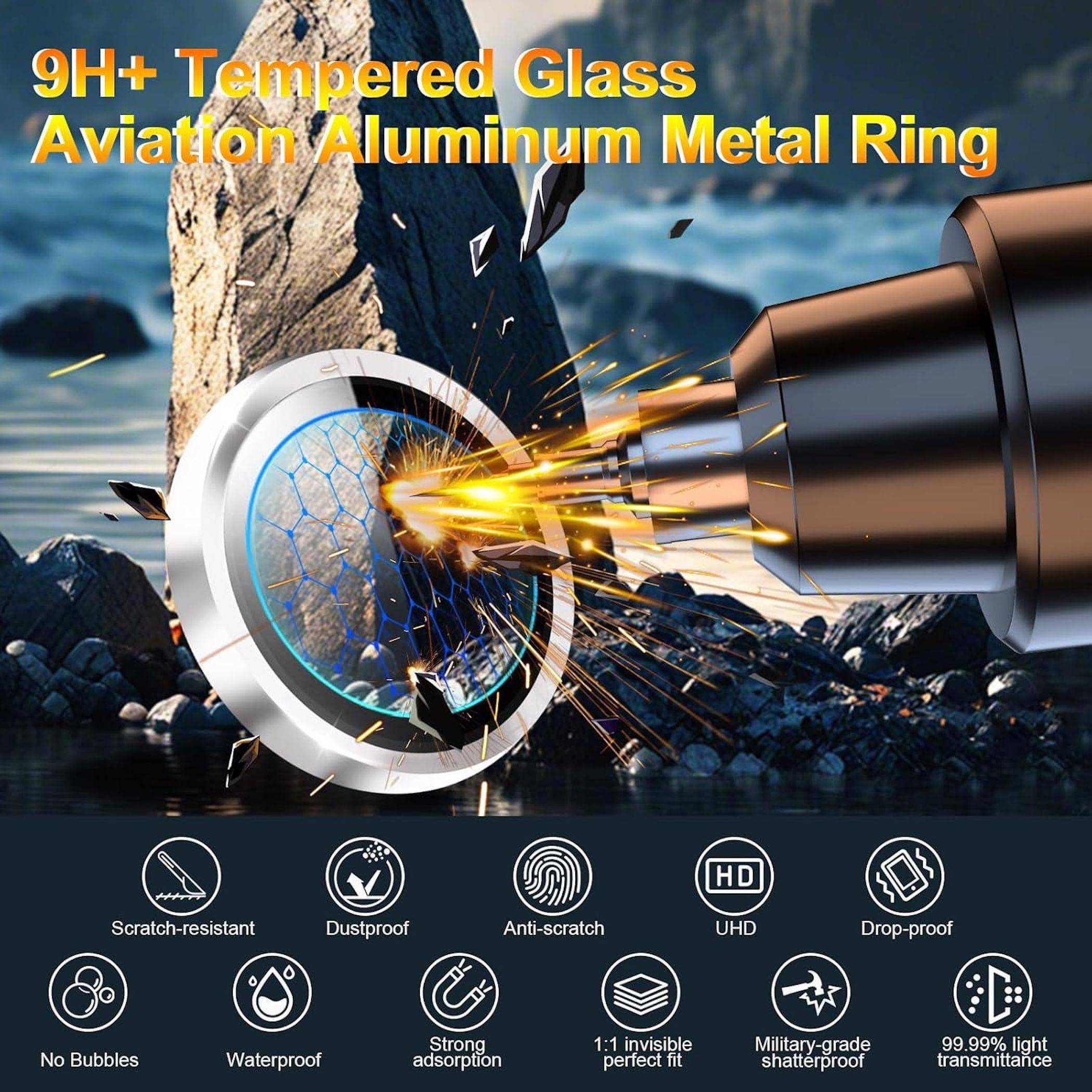 Kamera Schutzglas Linsenschutz für Samsung Galaxy S26 Ultra 9H Hartglas Lila-4