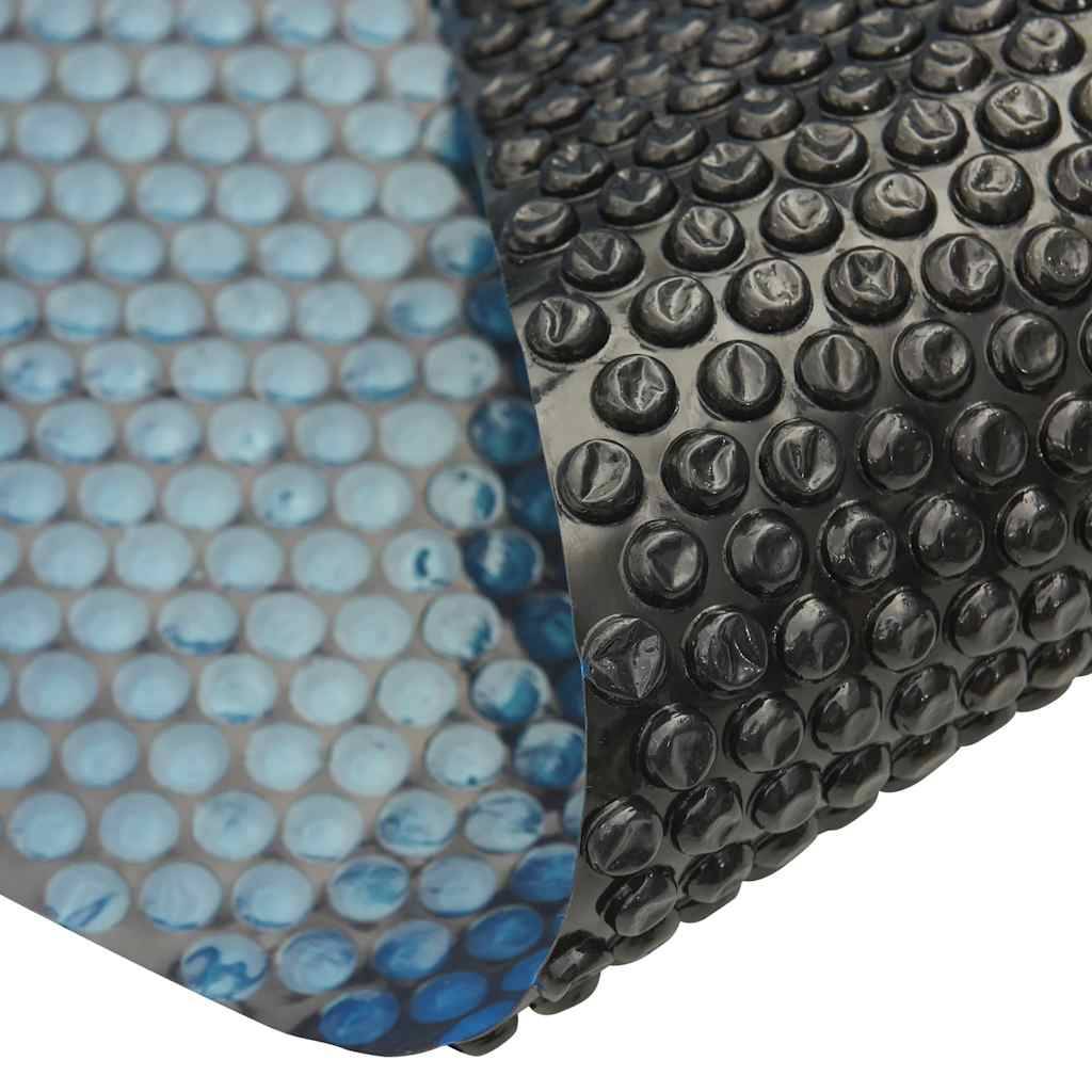 vidaXL Treibende Pool-Solarplane PE 1000x600 cm Schwarz und Blau-4