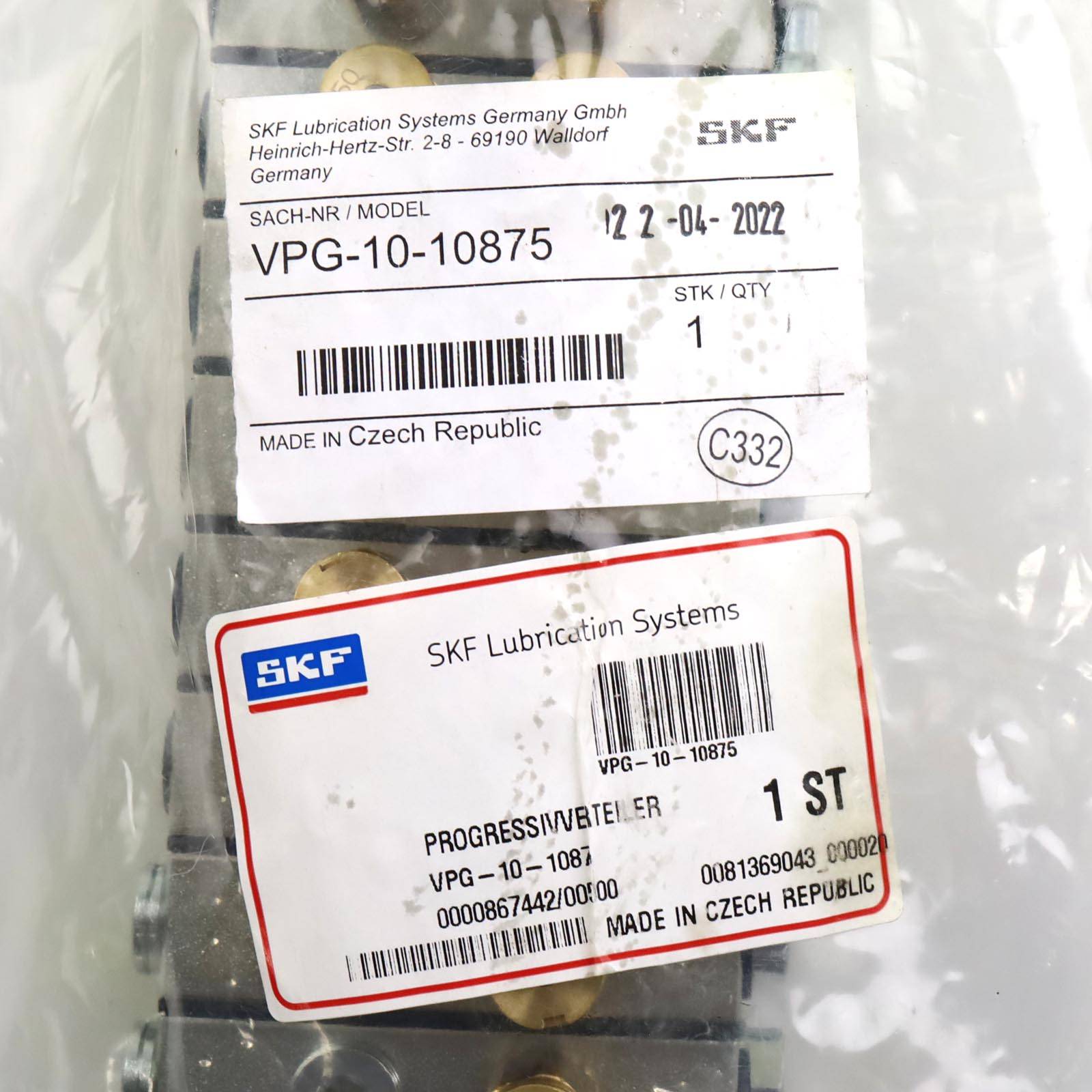 SKF Progressivverteiler VPG-10-10875 OVP-1