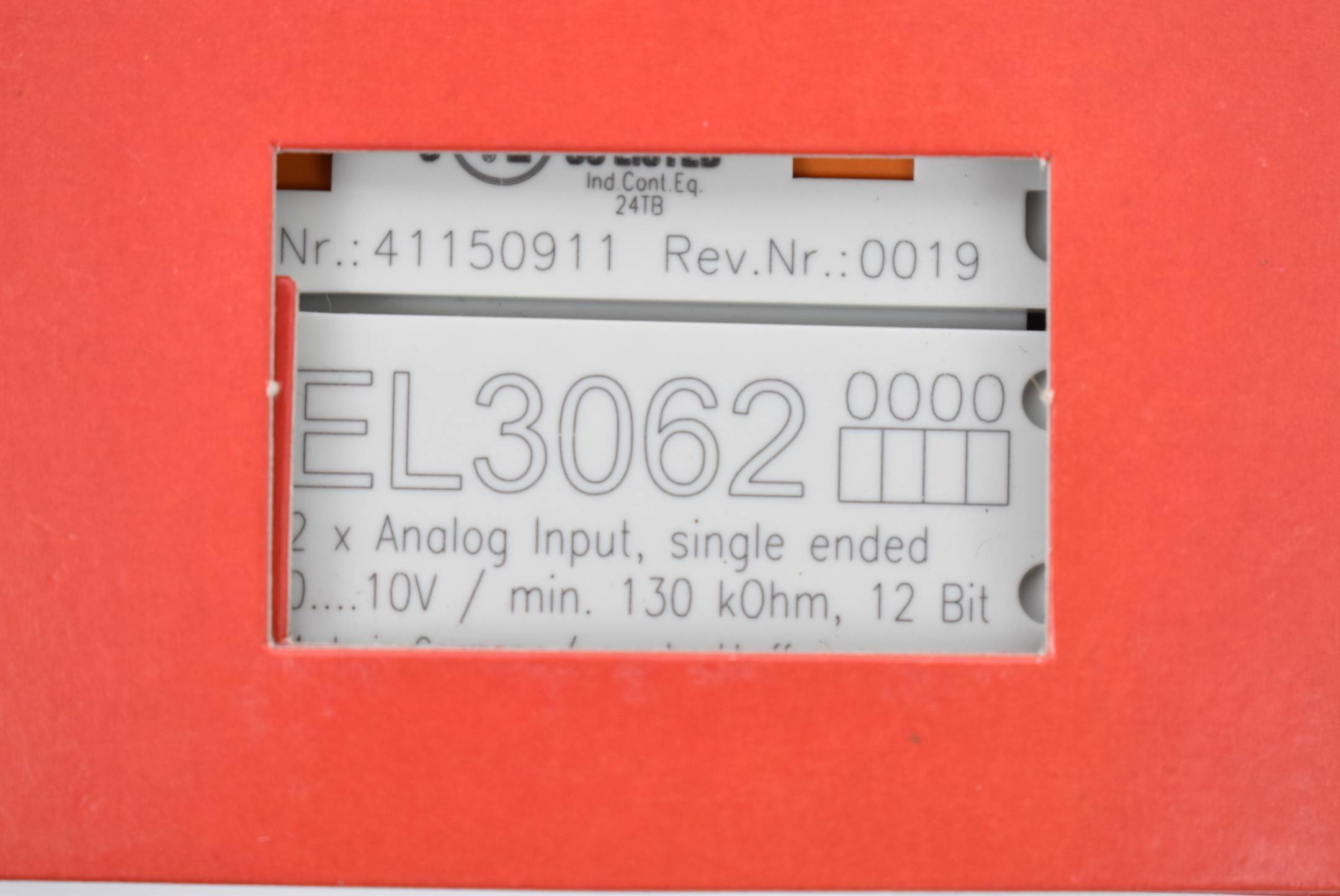 Beckhoff EL3062, EtherCAT-Klemme, 2-Kanal-Analog-Eingang, Spannung, 0…10 V, 12 Bit, single-ended-1