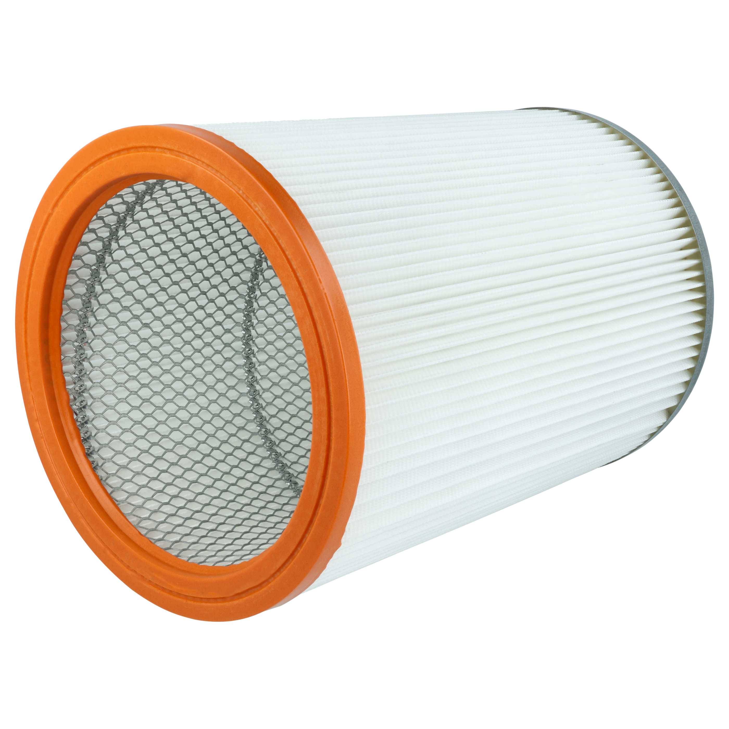 vhbw 3x Faltenfilter kompatibel mit Nilfisk / Alto / Wap EC 850-E | EC 850, 41164 Staubsauger - Patronenfilter Orange-1