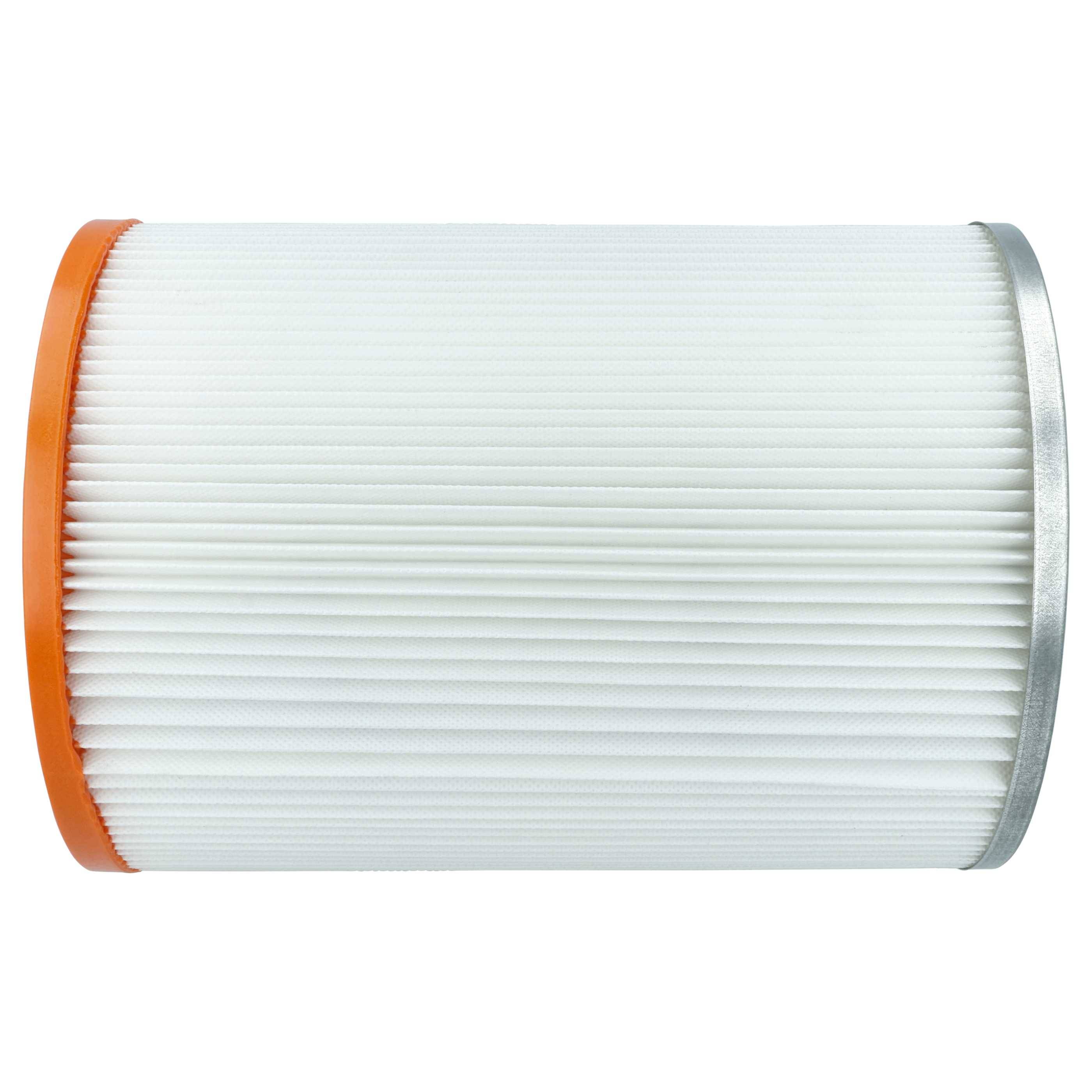 vhbw 3x Faltenfilter kompatibel mit Nilfisk / Alto / Wap EC 850-E | EC 850, 41164 Staubsauger - Patronenfilter Orange-2