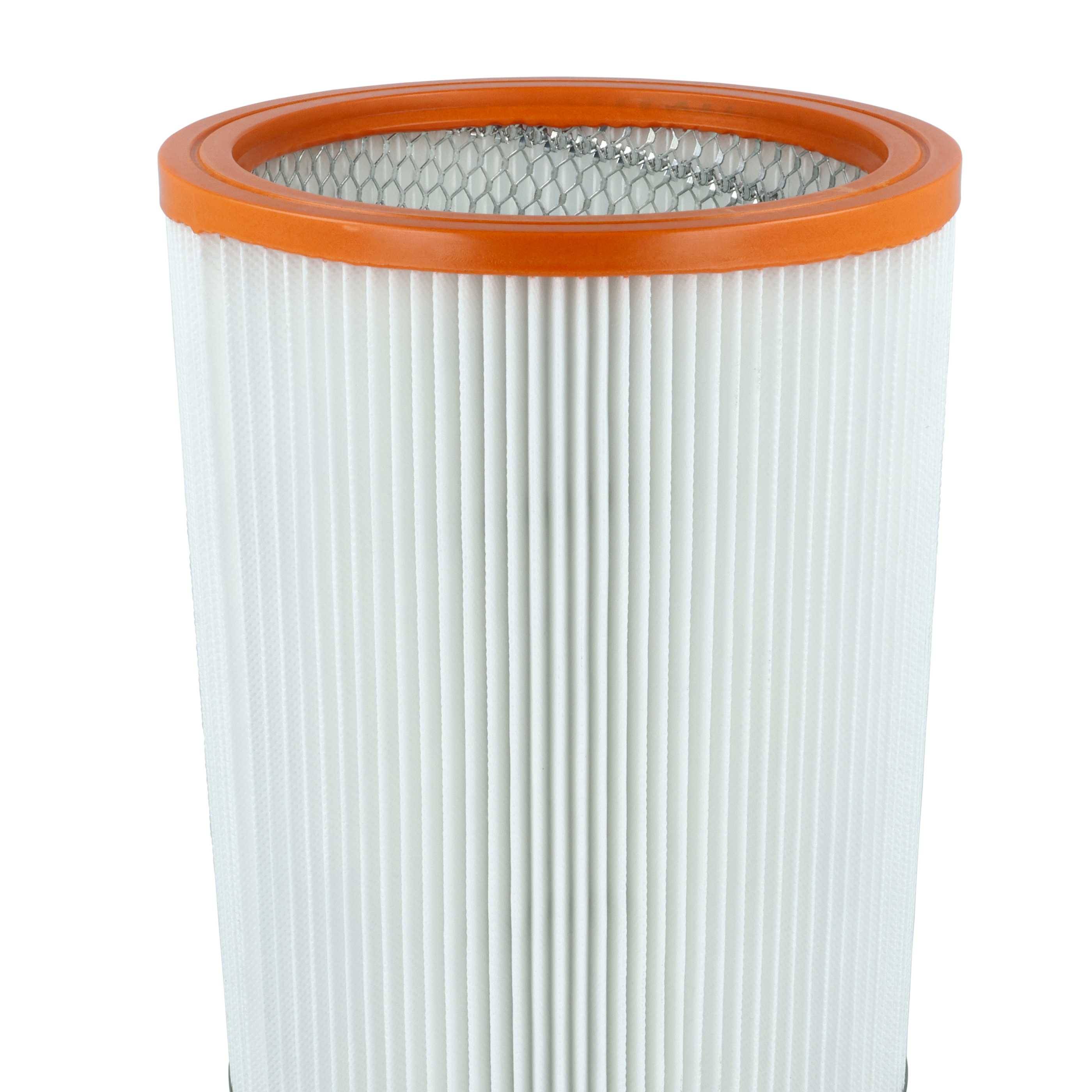 vhbw 3x Faltenfilter kompatibel mit Nilfisk / Alto / Wap EC 850-E | EC 850, 41164 Staubsauger - Patronenfilter Orange-3