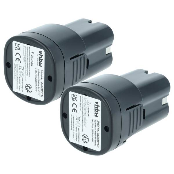 vhbw 2x Akku kompatibel mit Kerbl 181891 | PowerCut, FarmClipper 2, 181881 Schermaschine (2500 mAh, 14,4 V, Li-Ion)
