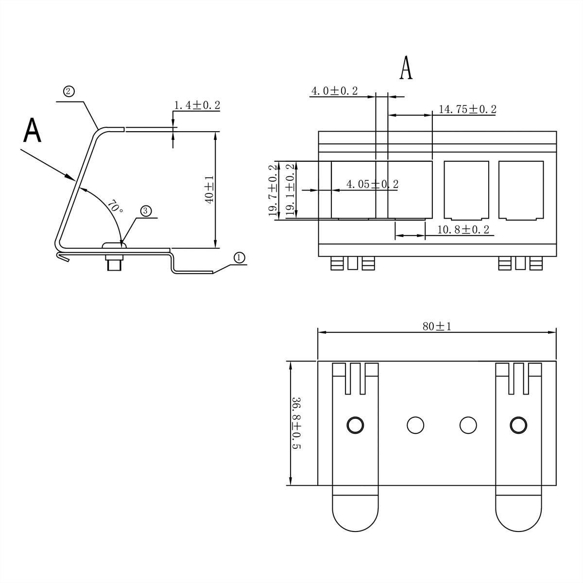VALUE Hutschienen-Adapter unbestückt, für 4 Keystones-1