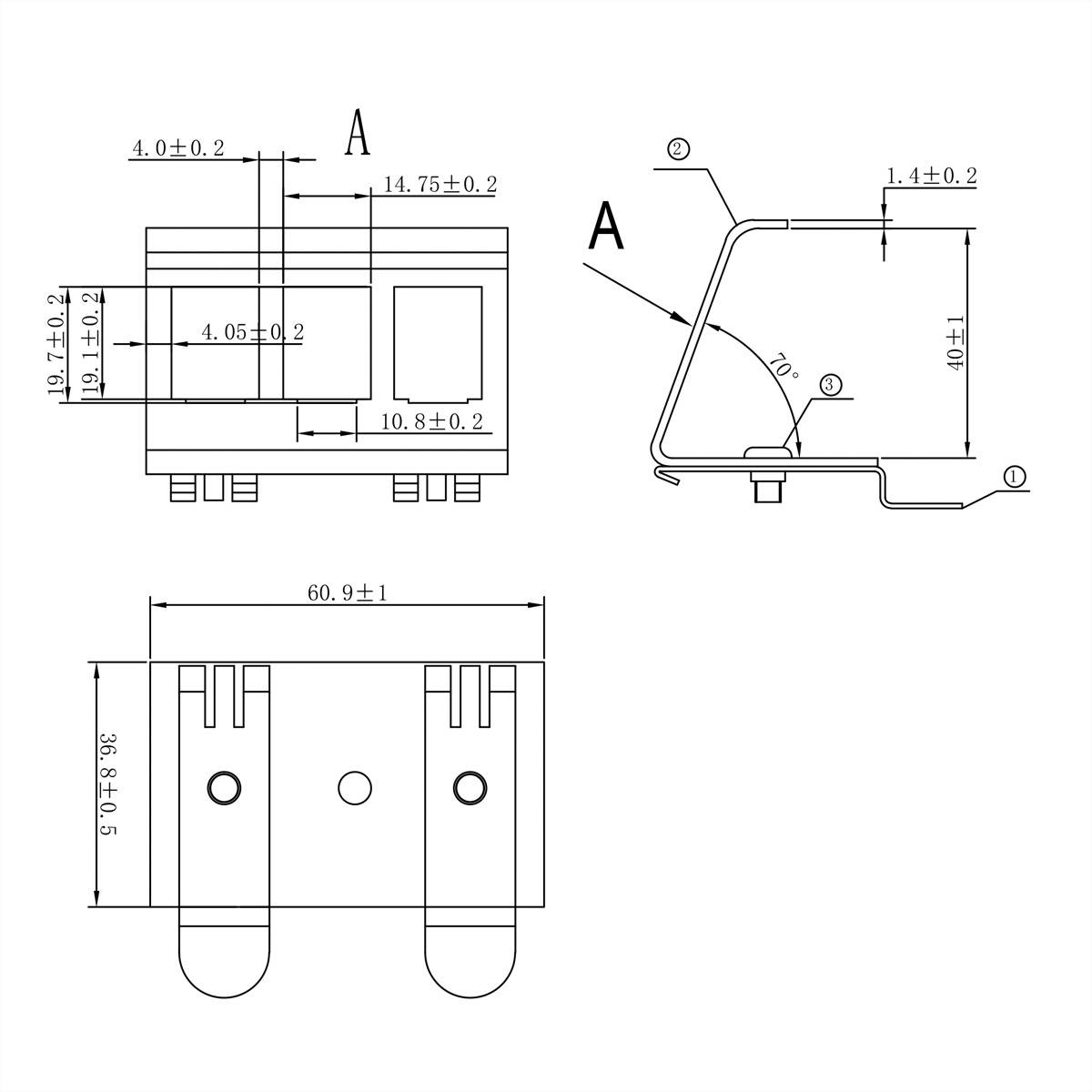VALUE Hutschienen-Adapter unbestückt, für 3 Keystones-1