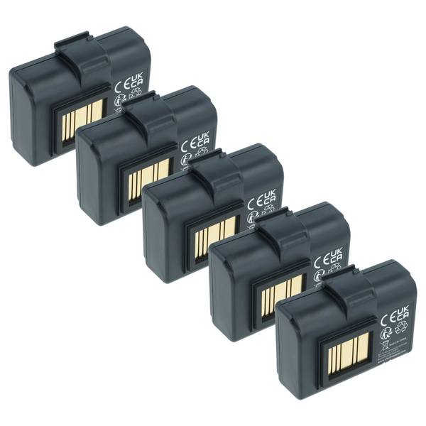 vhbw 5x Akku kompatibel mit Zebra ZQ610 | ZQ521, ZQ520, ZQ521 RFID Drucker Kopierer Scanner Etiketten-Drucker (2600 mAh