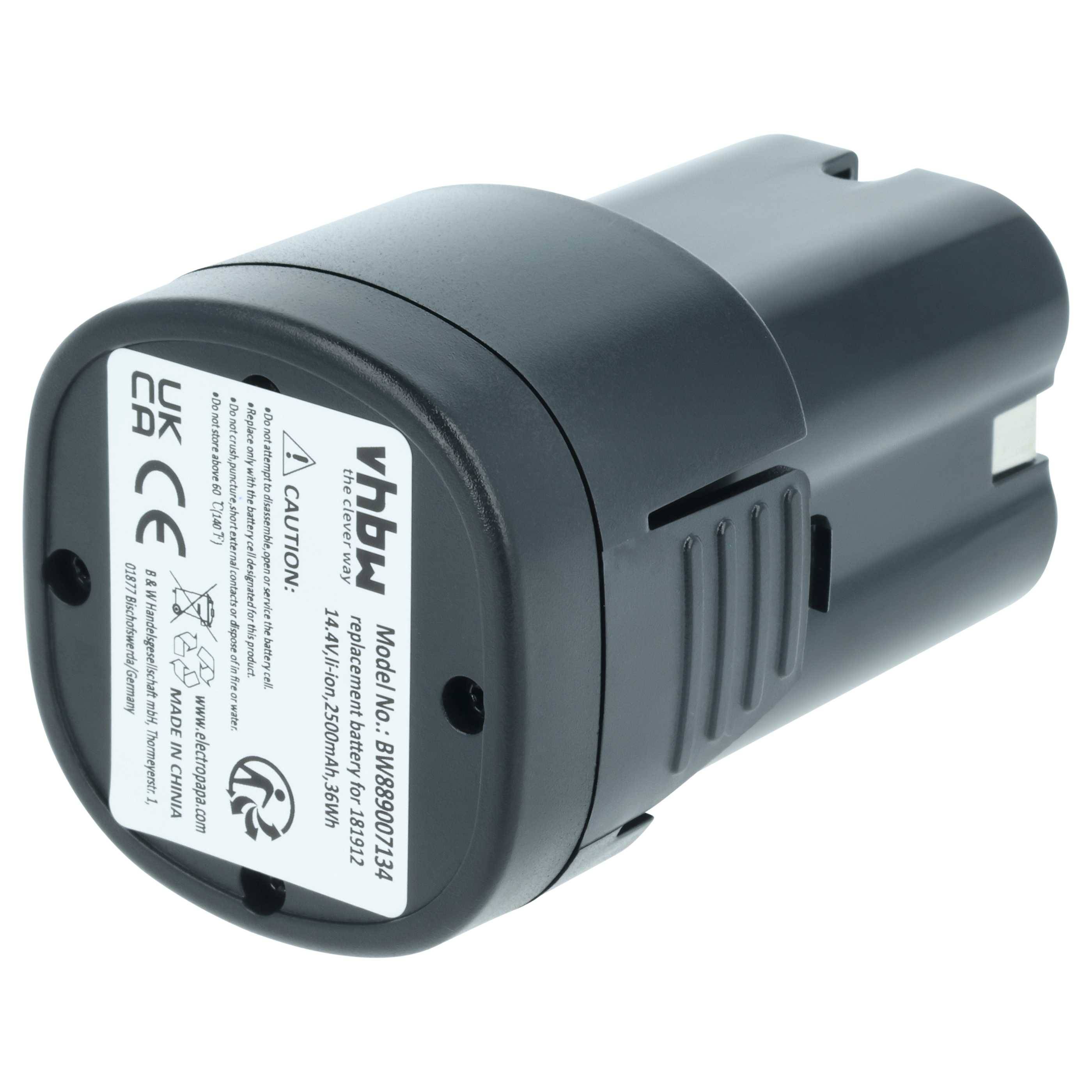 vhbw Akku kompatibel mit Agrarzone PowerCut Schermaschine (2500 mAh, 14,4 V, Li-Ion)-0
