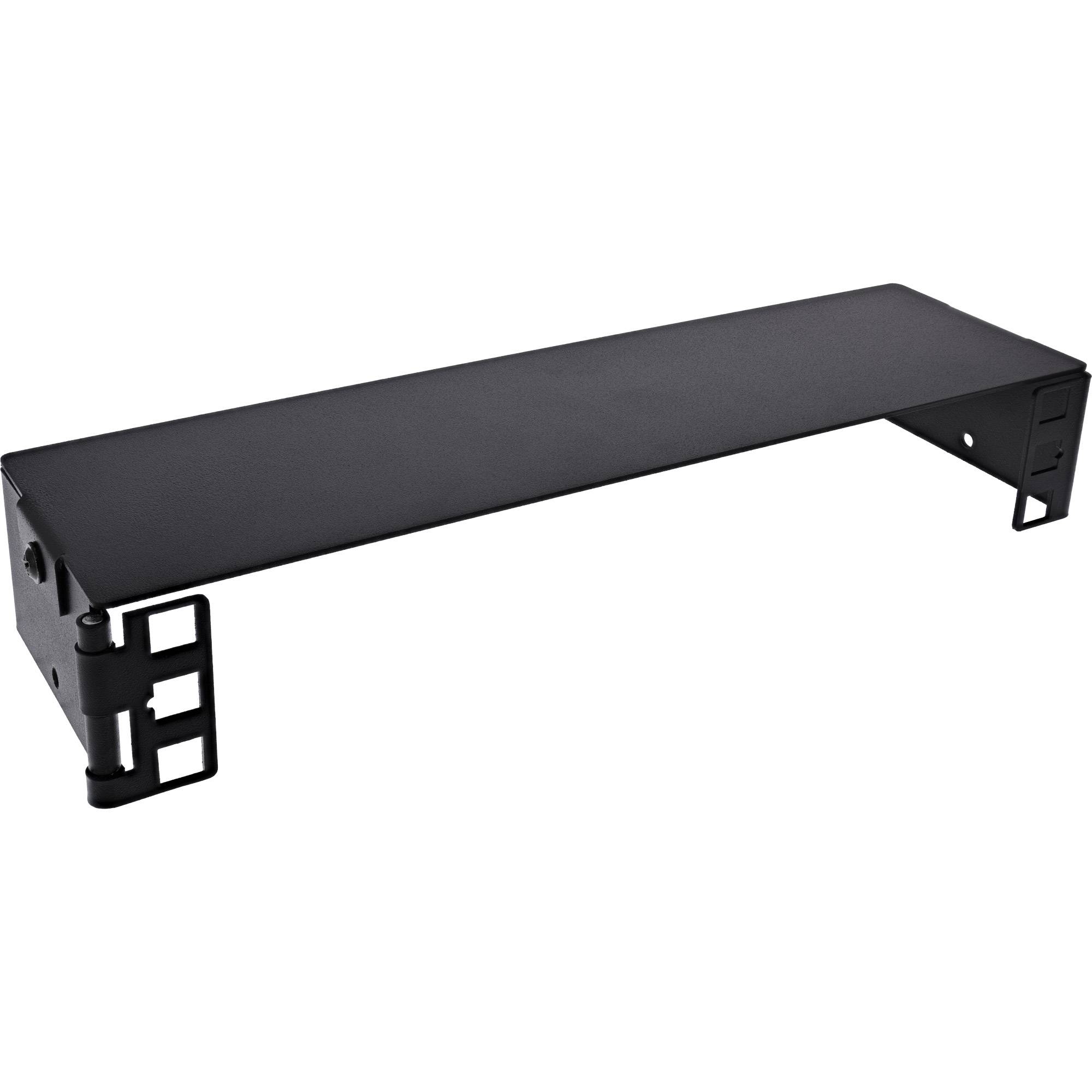 InLine 10'' Mini Rack zur Wandmontage 1HE 7.6cm Tiefe schwarz (10101A)