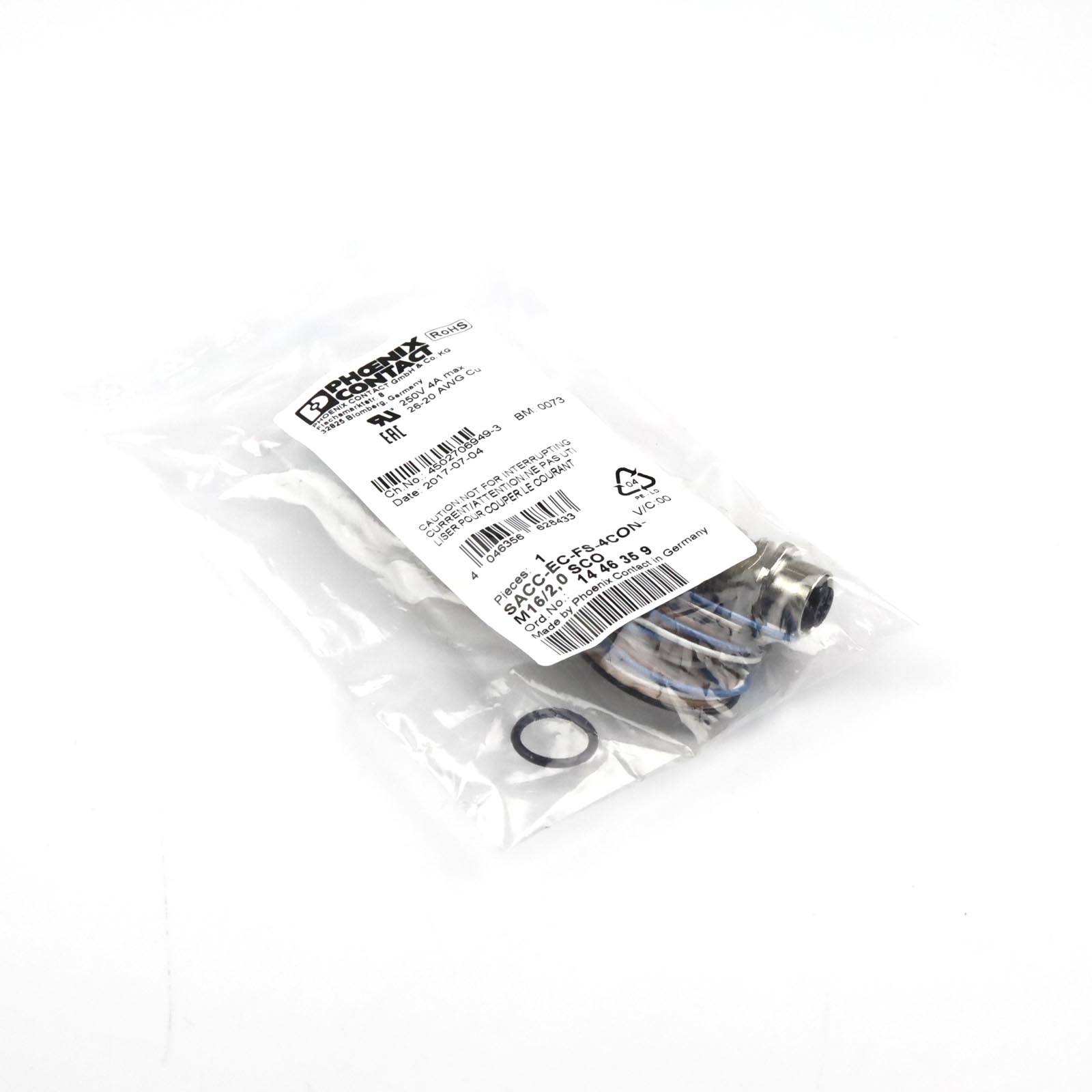 Phoenix Contact Gerätesteckverbinder SACC-EC-FS-4CON-M16/2,0 SCO 1446359 OVP-0