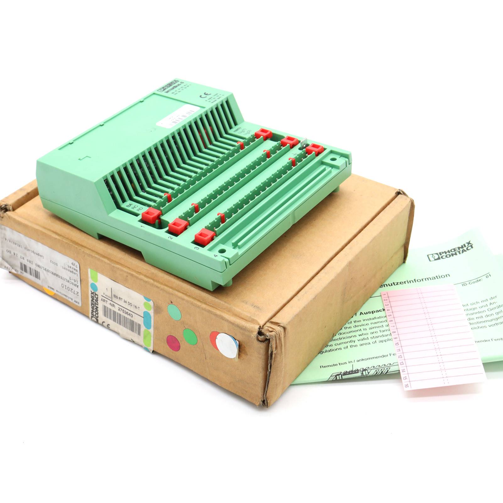 Phoenix Contact I/O Modul IBS RT 24 DO 16-T 2753643 OVP-0