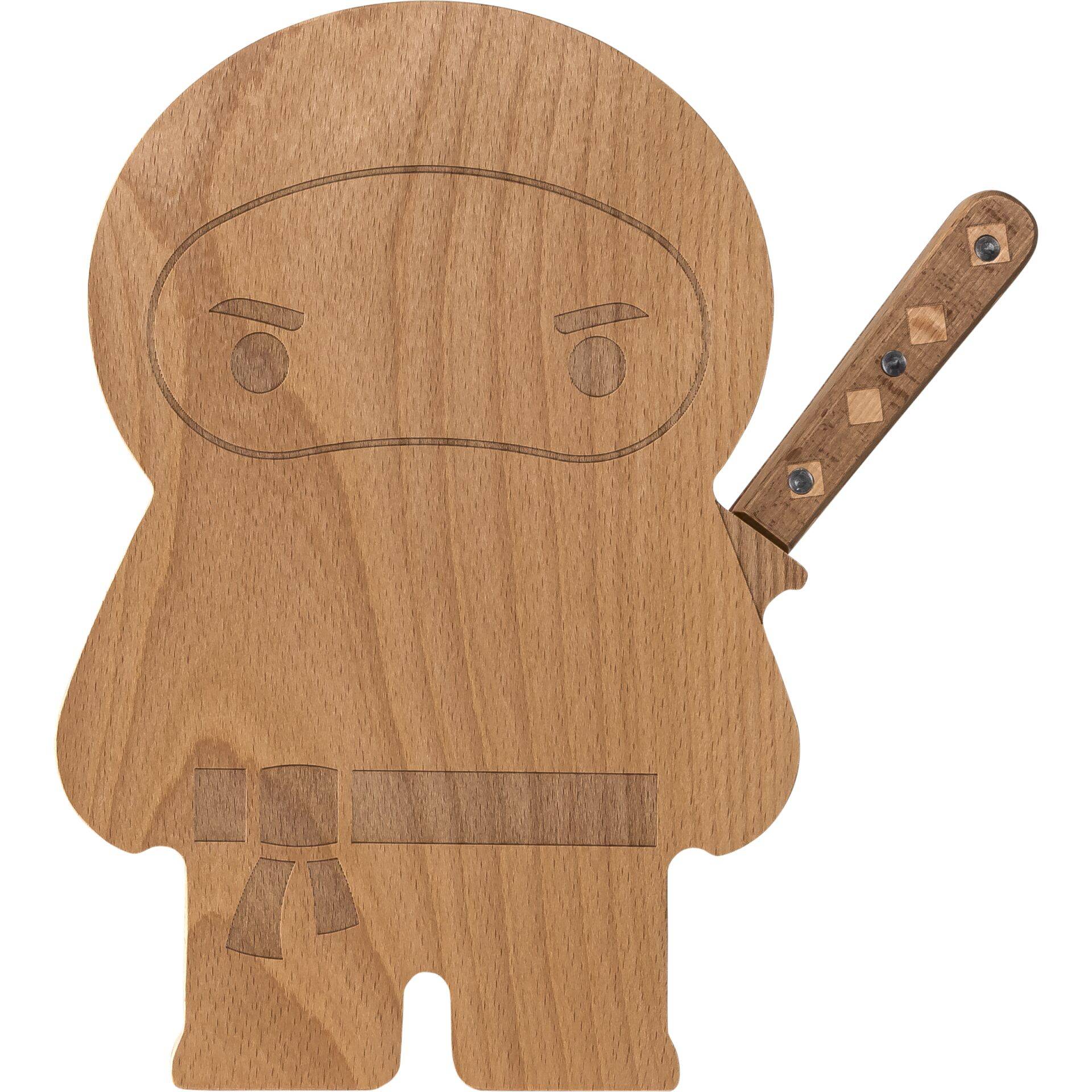 Ototo Design Ninja Board Schneidbrett mit Messer-0