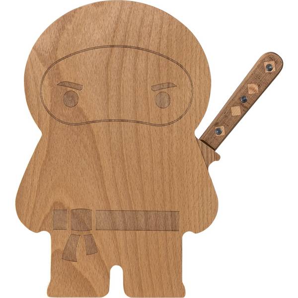 Ototo Design Ninja Board Schneidbrett mit Messer