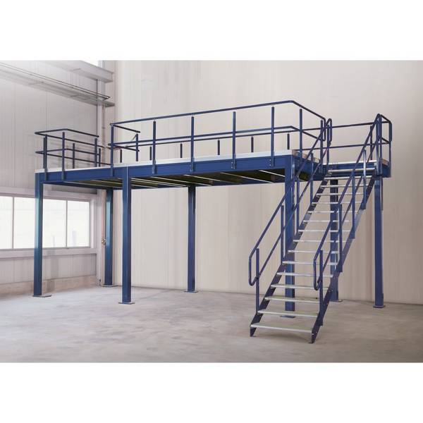 Lagerbühnen-Modulsystem GF, TK 350 kg/m², BxT 5.000 x 3.000 mm, enzian