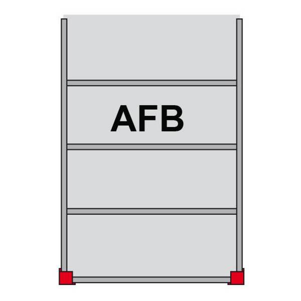 Lagerbühnen-Modulsystem AF, TK 350 kg/m², BxT 4.000 x 3.000 mm, enzian