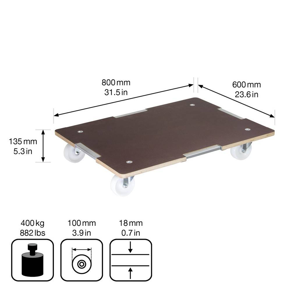 WAGNER Transporthilfe MAXIGRIP für EUROBOXEN 80 x 60 x 13,5 cm, TK 400-1