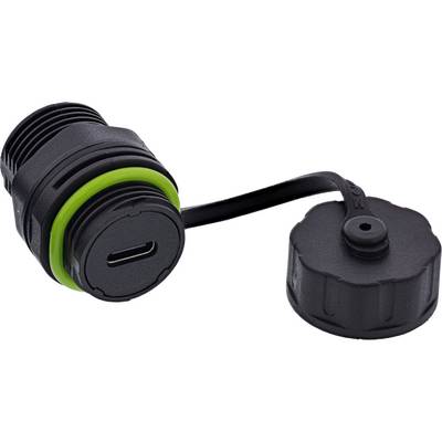 InLine® USB-C-Kabelkupplung, mini, IP68, geschirmt, 2x USB-C Buchse Adapter / Konverter IP68-0