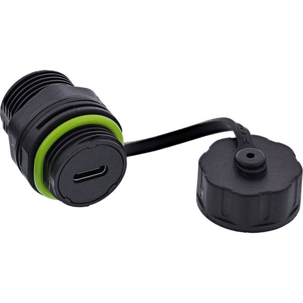 InLine® USB-C-Kabelkupplung, mini, IP68, geschirmt, 2x USB-C Buchse Adapter / Konverter IP68
