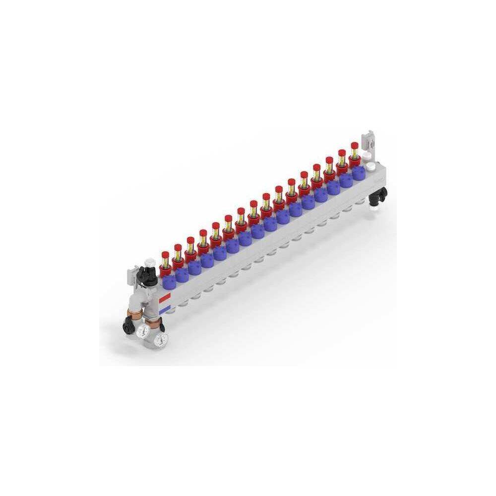 Rehau Rautherm Speed Verteiler HKV-D Polymer 16 Heizkreise, Konnektor 17-2