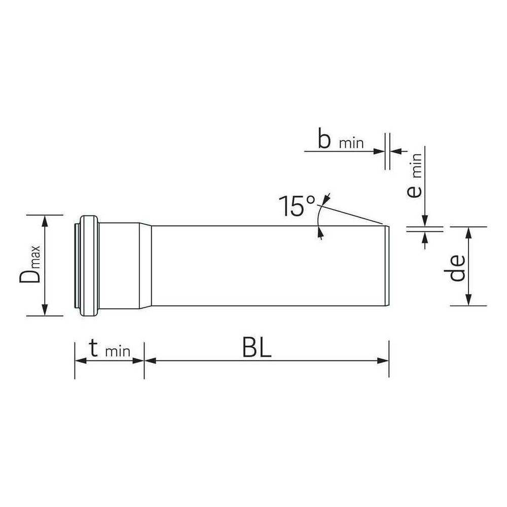 REHAU RAUPIANO PLUS, Abflussrohr, DN 75, Stange, 1 Stk.-1