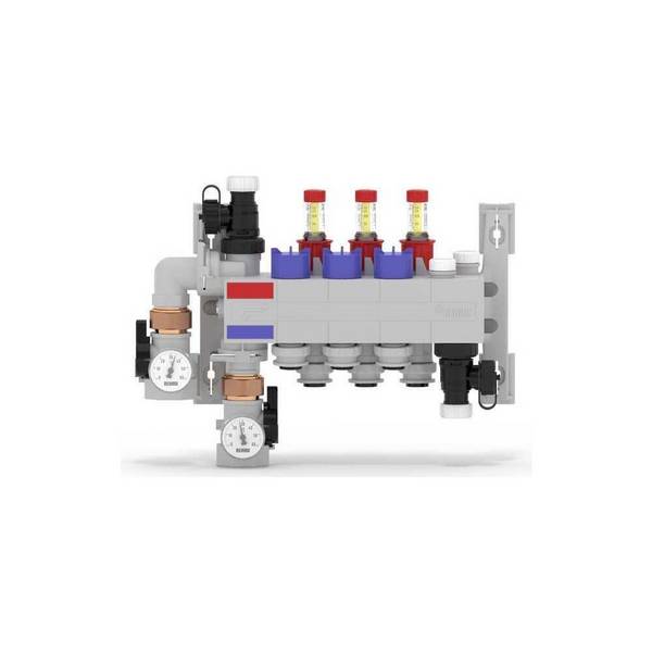 REHAU RAUTHERM SPEED, Verteiler, HKV-D, Polymer, 3 Kreise, Konnektor 17, 1 Stk.