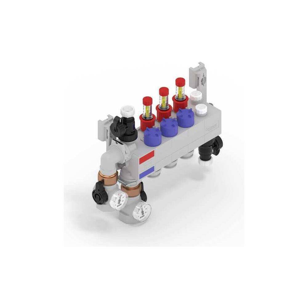 Rehau Rautherm Speed Verteiler HKV-D Polymer 3 Heizkreise, Konnektor 16-2