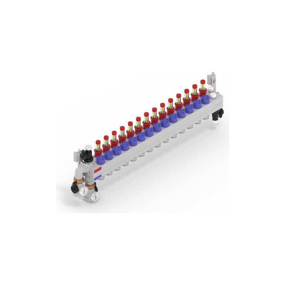 Rehau Rautherm Speed Verteiler HKV-D Polymer 14 Heizkreise, Konnektor 16-2