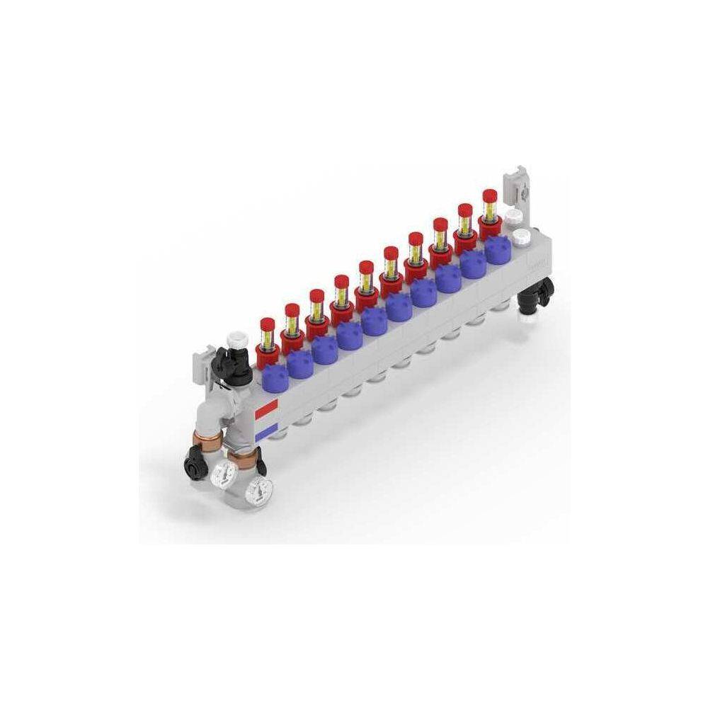 Rehau Rautherm Speed Verteiler HKV-D Polymer 10 Heizkreise, Konnektor 17-2
