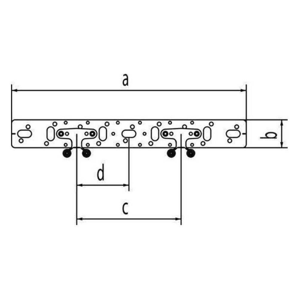 REHAU Halter, 75/150, für Doppelanschluss, 1 Stk.-2