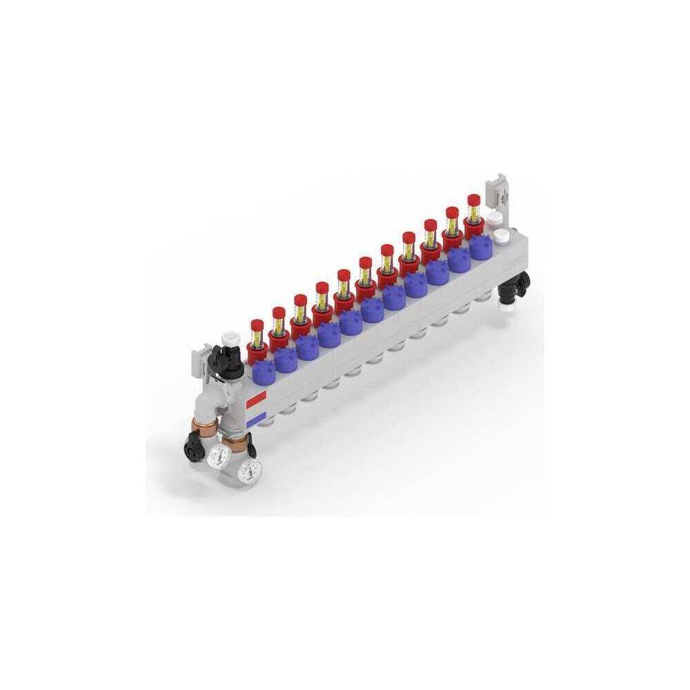 Rehau Rautherm Speed Verteiler HKV-D Polymer 11 Heizkreise, Konnektor 17-2