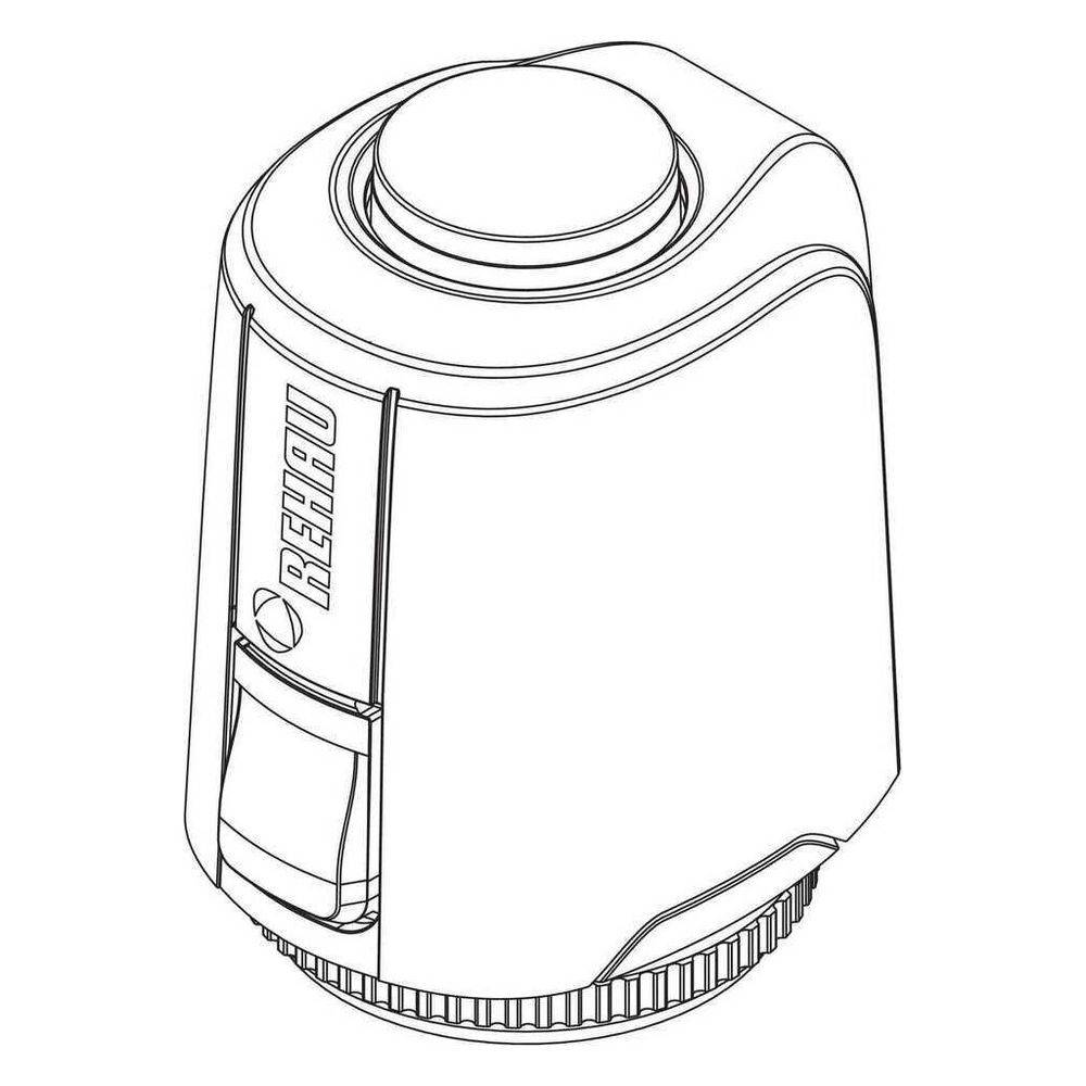 Rehau Stellantrieb UNI 24V, thermischer Zweipunkt-Antrieb für Regulierventile oder Thermostatventile-1