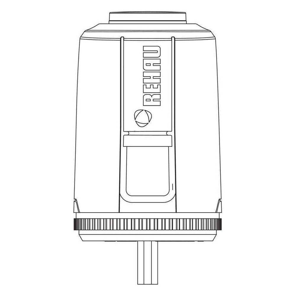 Rehau Stellantrieb UNI 24V, thermischer Zweipunkt-Antrieb für Regulierventile oder Thermostatventile-2