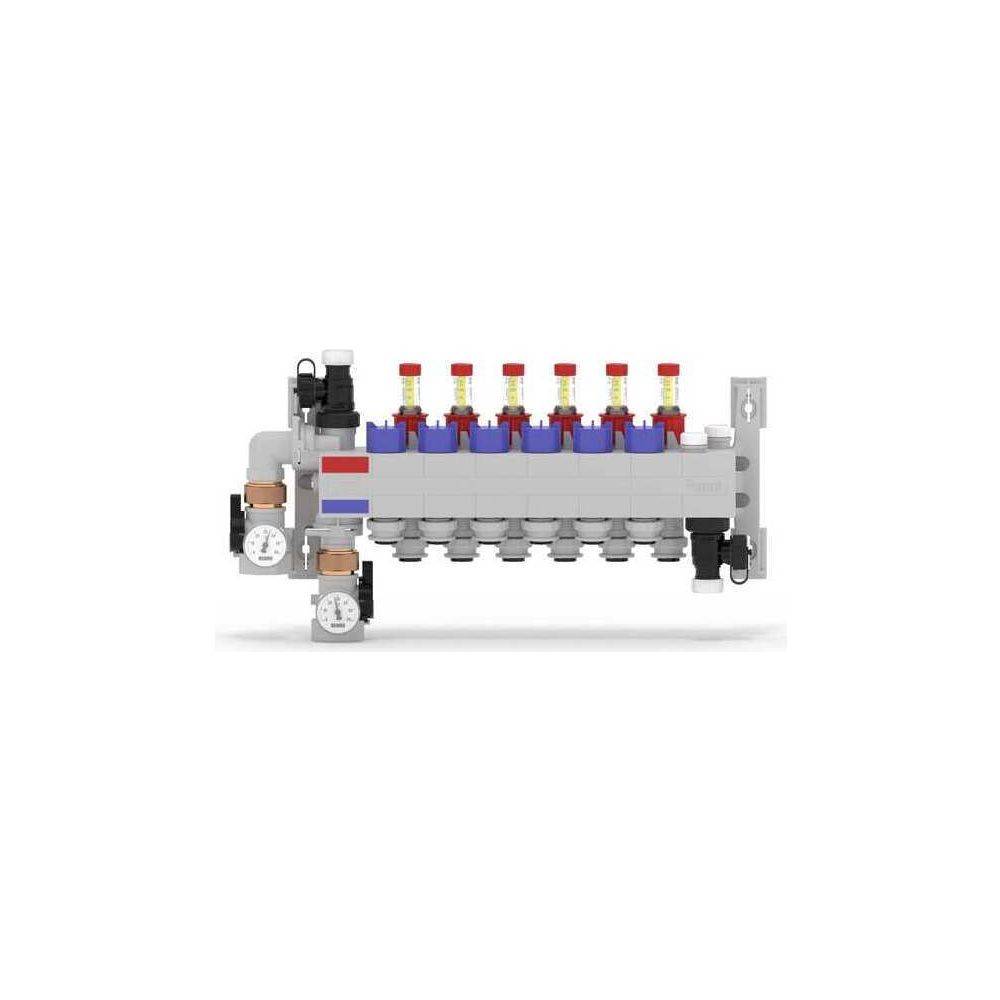 Rehau Rautherm Speed Verteiler HKV-D Polymer 6 Heizkreise, Konnektor 16-0