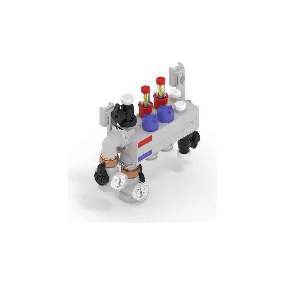 Rehau Rautherm Speed Verteiler HKV-D Polymer 2 Heizkreise, Konnektor 16-2