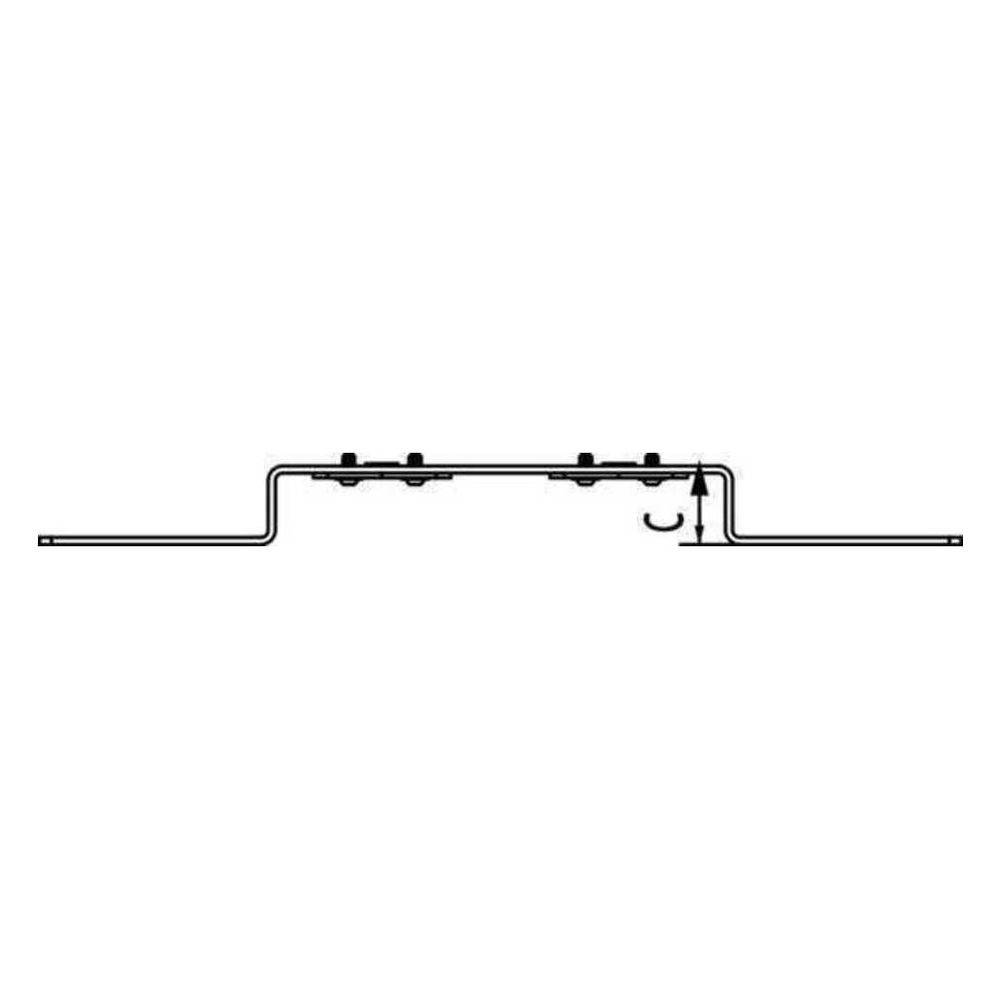 REHAU Halter O 100, für Doppelanschluss, 1 Stk.-3