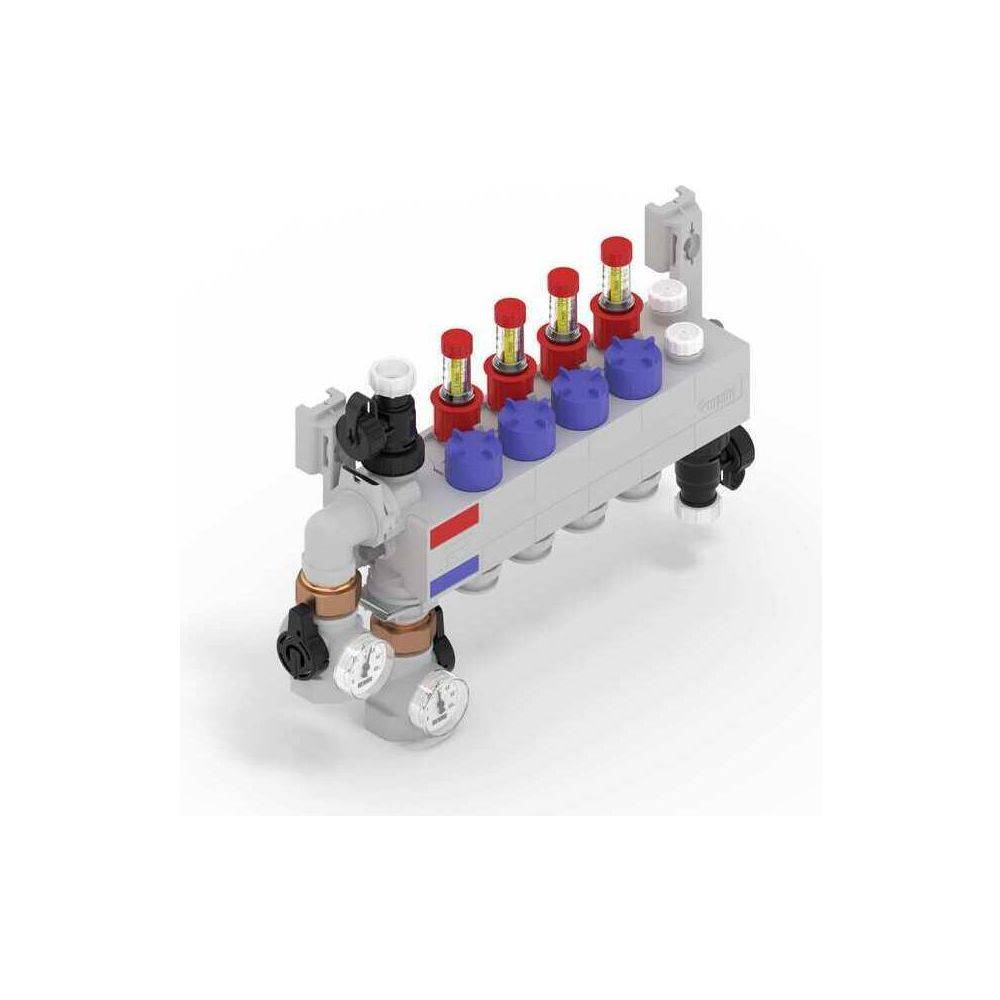 Rehau Rautherm Speed Verteiler HKV-D Polymer 4 Heizkreise, Konnektor 16-2