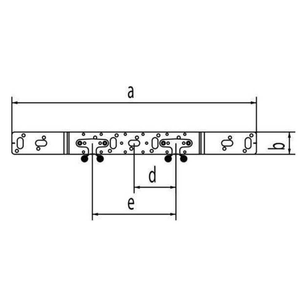 REHAU Halter, O 75/150, für Doppelanschluss, 1 Stk.-2