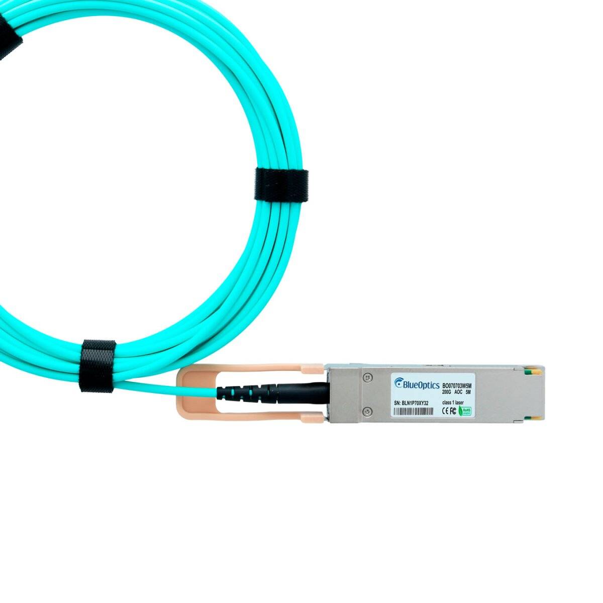 NVIDIA MFS1S00-H005-LL QSFP56 Aktives Optisches Kabel (AOC), 200Gb/s,5 Meter-3