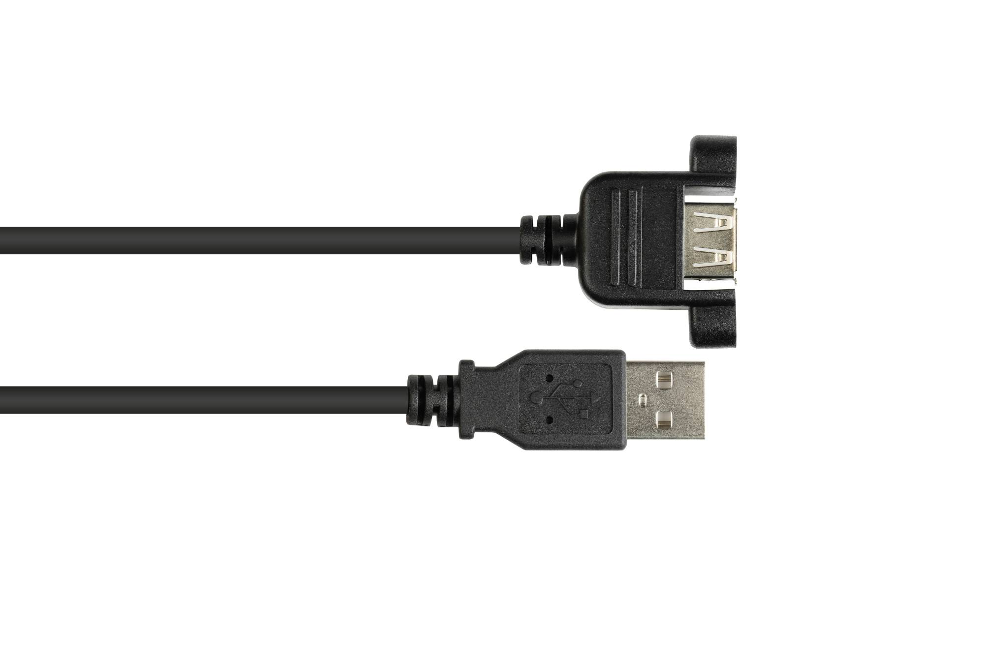 Good Connections Verlängerung USB 2.0 Stecker A an Einbaubuchse A 0,5 m-1