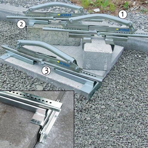 PROBST SET Plattenheber PPH-S-10/62 Grundeinheit mit 3 Satz Klammerbacken-0