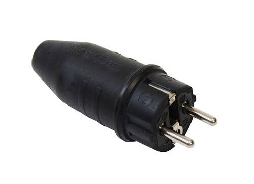 Gummistecker, 230 V, 16 A, IP44, robuste Ausführung-0