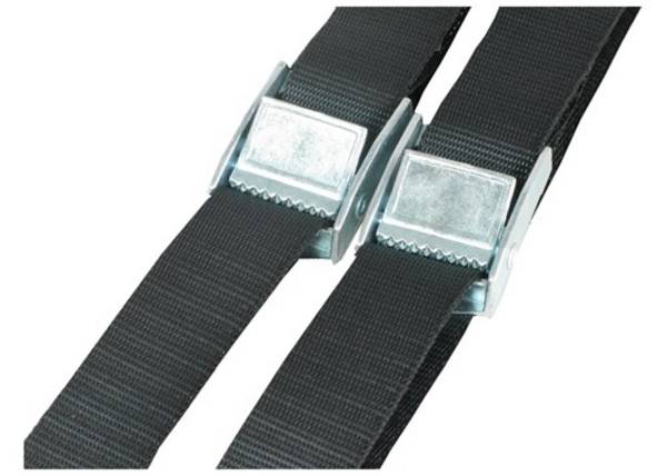 MMXX Gurtklemmen-Zurrgurt 25 mm breit,5 m lang, 250 daN in der Umreifung,Pack a 2 Stück,schwarz