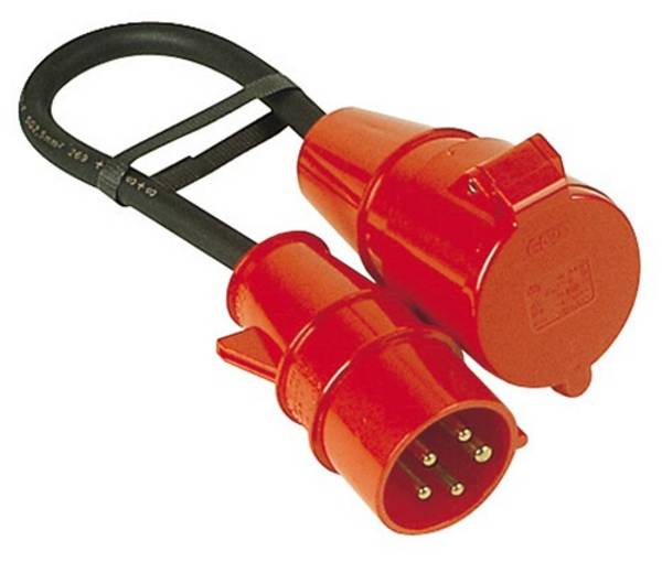 Adapterleitung, CEE 16 A/32 A, 5-polig, 0,5 m, H07RN-F 5G2,5