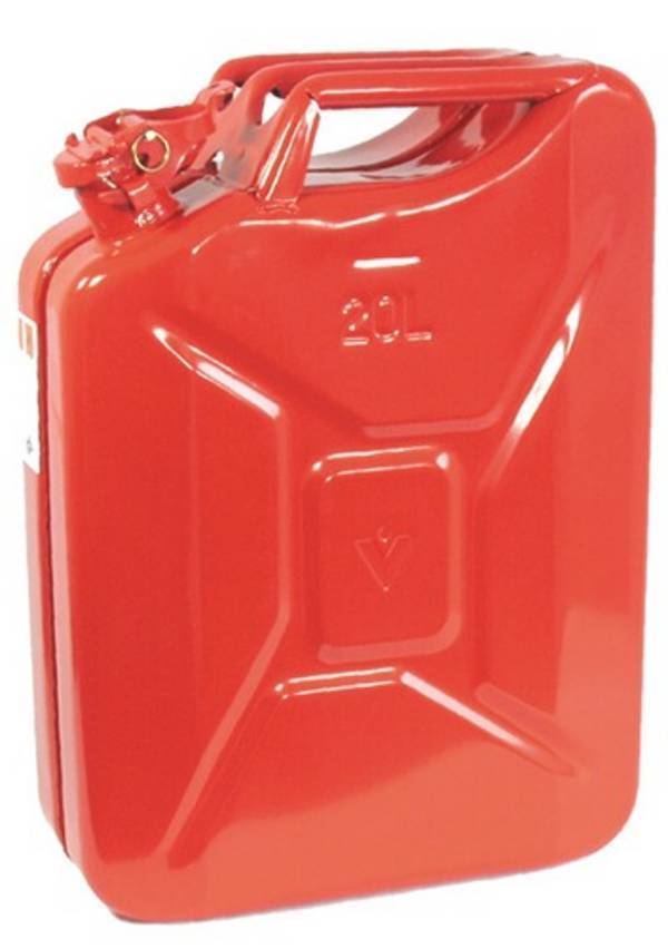 Benzinkanister 20 l, rot (RAL 3000), TÜV/GS/UN-Zulassung