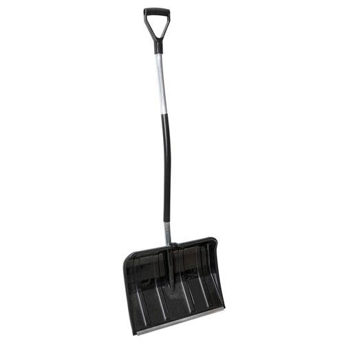 MMXX Schneeschieber 130 cm, D-Griff, Stahlrohr, Metallkante, Schaufelmaße 458 x 344 mm-0