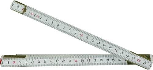 Meterstab, Holz, weiß, 2 m-0