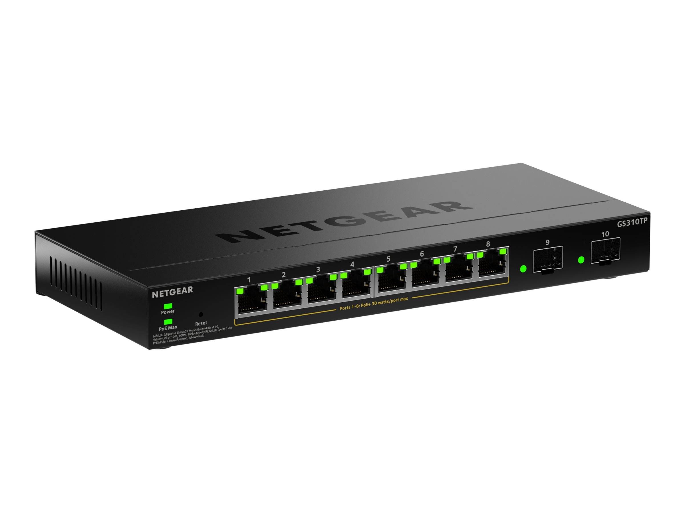 GS310TPv2 - Switch - 2+/L3 Lite - Smart - 8 x 10/100/1000 (PoE+)-0