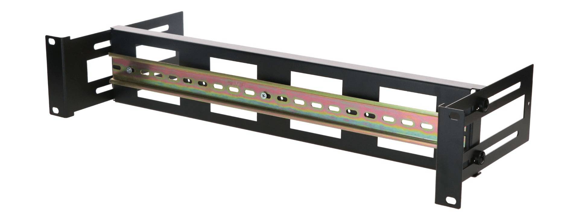 2HE DIN Hutschiene für 19" Schränke - in der Tiefe verstellbar-1