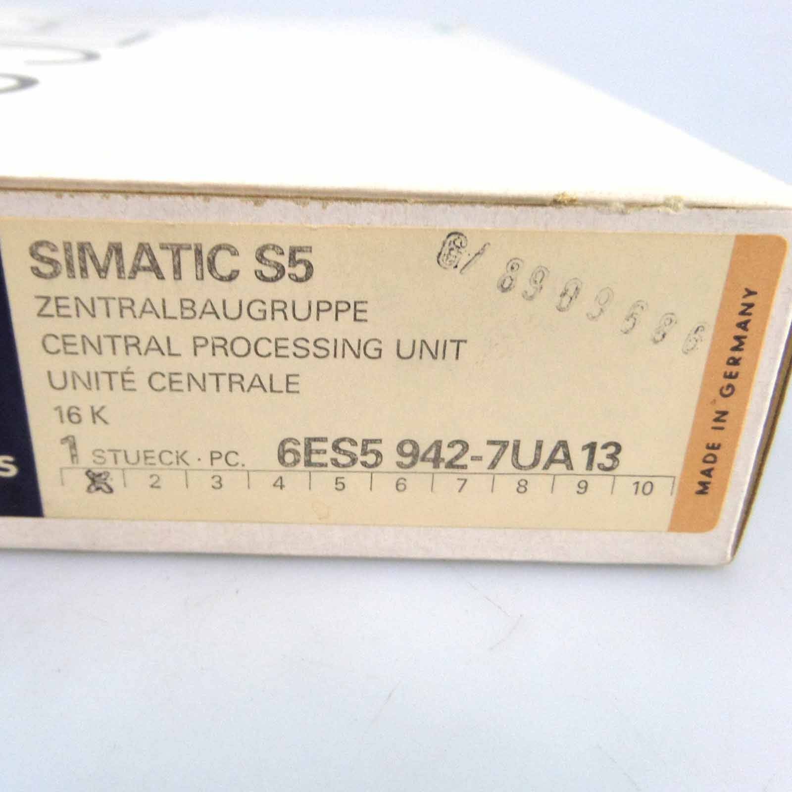 Simatic S5 CPU942 6ES5 942-7UA13 E-Stand:01 OVP-3