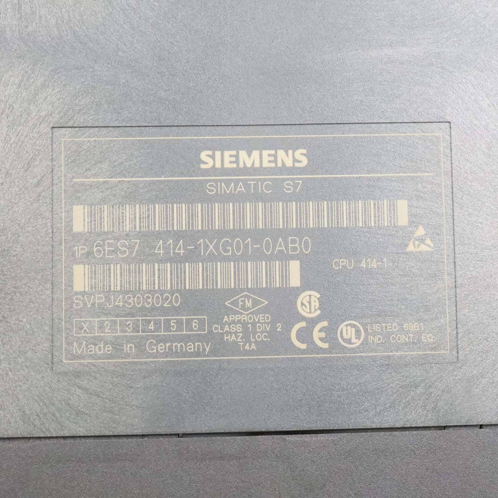 Simatic S7 CPU414-1 6ES7414-1XG01-0AB0 E-Stand:01 OVP-2